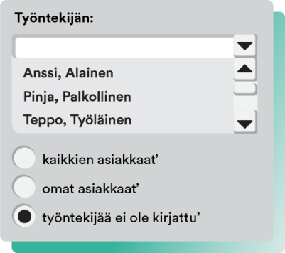 Työntekijäsuodatin.