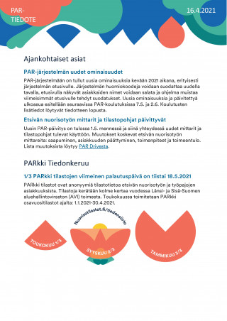 PAR tiedote huhtikuu 2021