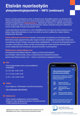 Yhteysetsivaan Verkko&shykoulutukset syksy 2022